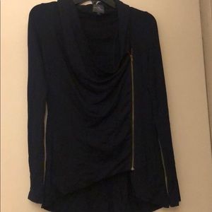 Navy Blue Market & Spruce zip up - size xs